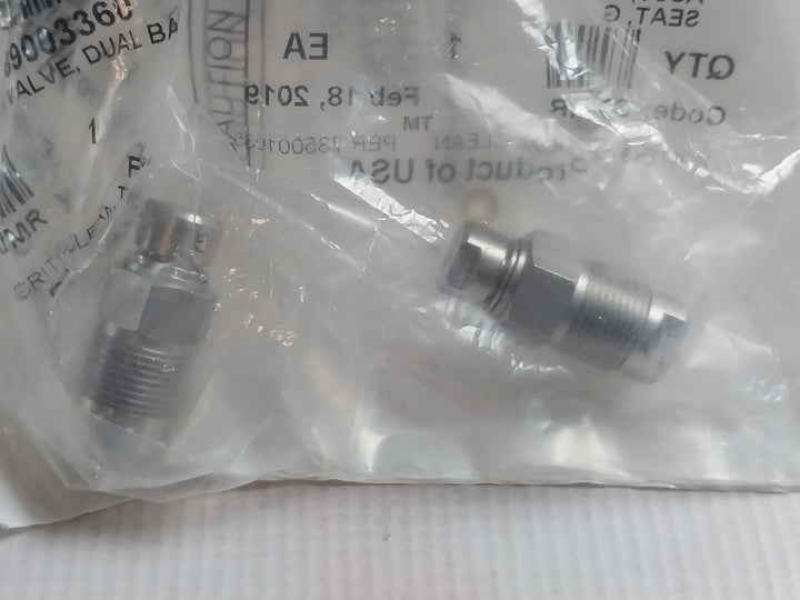 Waters 700003755 Check Valve Dual Ball And Seat