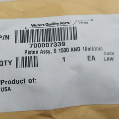 Waters 700007339 Piston Assy S1500 10Ml/Min