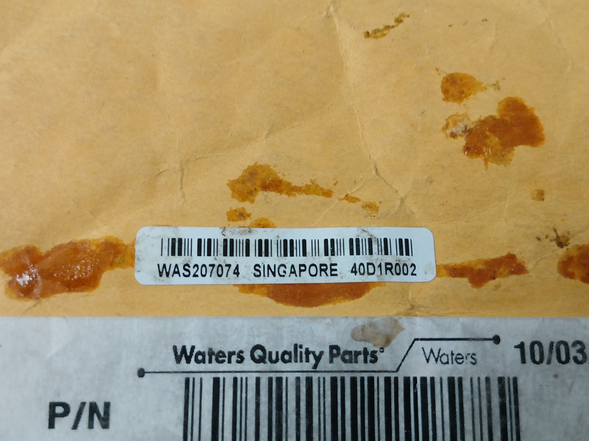 Waters Was207074 Solvent Inlet Manifold