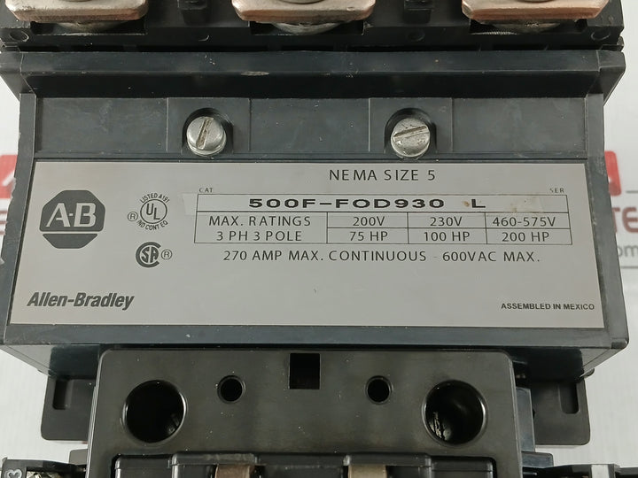 3-Pole-Ac-Dc-Contactor-Nema-Size-5-Allen-Bradley-460-575v-50-60hz-500f-Fod930-6