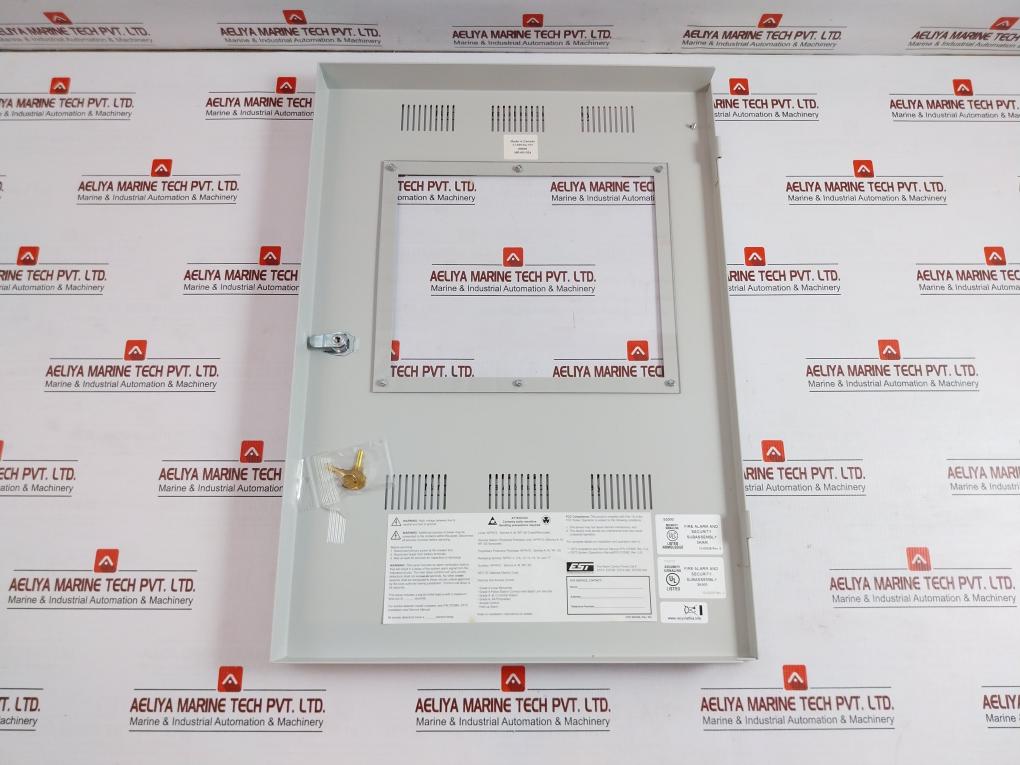 3-cab5 Edwards Fire Alarm Control Panel Cabinet W/ Door Assy