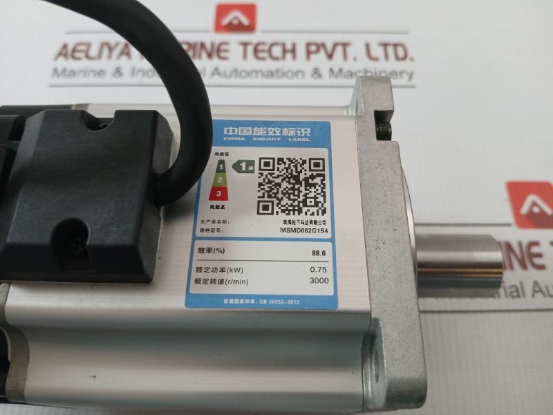3-phase Ac Servo Motor Msmd082G1S4 Panasonic 0.75Kw 3000Rpm 120V