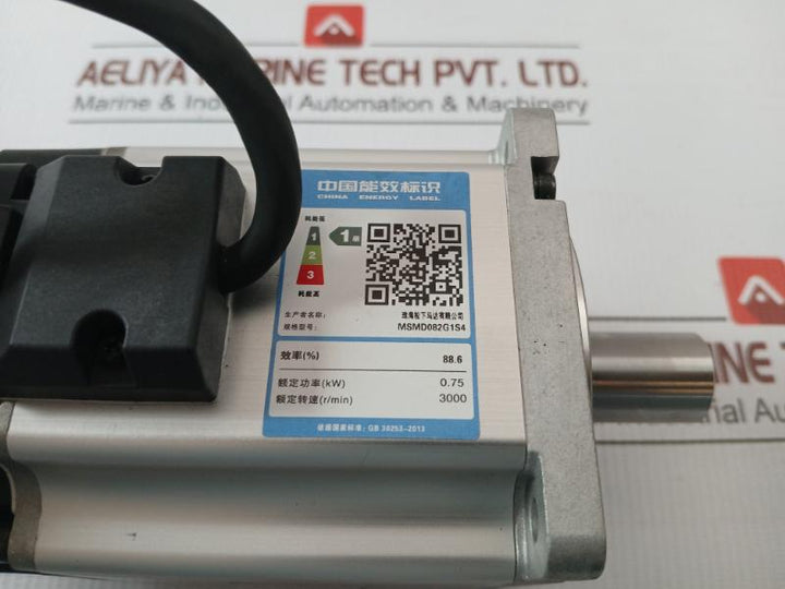 3-phase Ac Servo Motor Msmd082G1S4 Panasonic 0.75Kw 3000Rpm 120V
