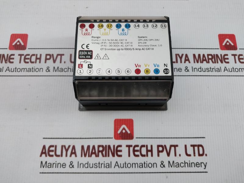 3-phase Digital Multifunction Meter 230V Ac, 50Hz Multispan Avf 19N