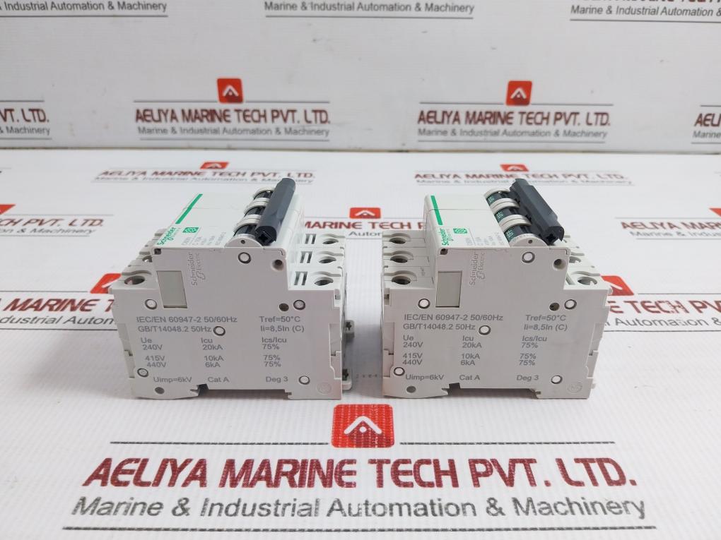 3-pole Circuit Breaker 415V 50/60Hz Schneider Electric C60N
