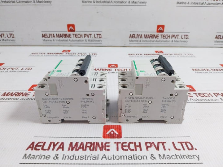 3-pole Circuit Breaker 415V 50/60Hz Schneider Electric C60N