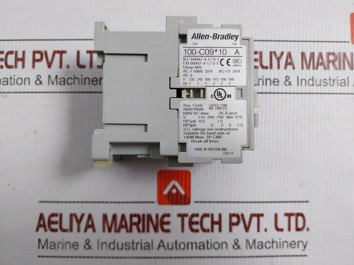3-pole Contactor 600Vac 25A 3912152900150 Allen-bradley 100-c09*10
