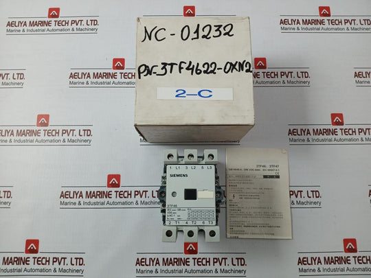 3-pole Contactor Ac 220V 50/60Hz Siemens 3Tf46 22-0Xn2