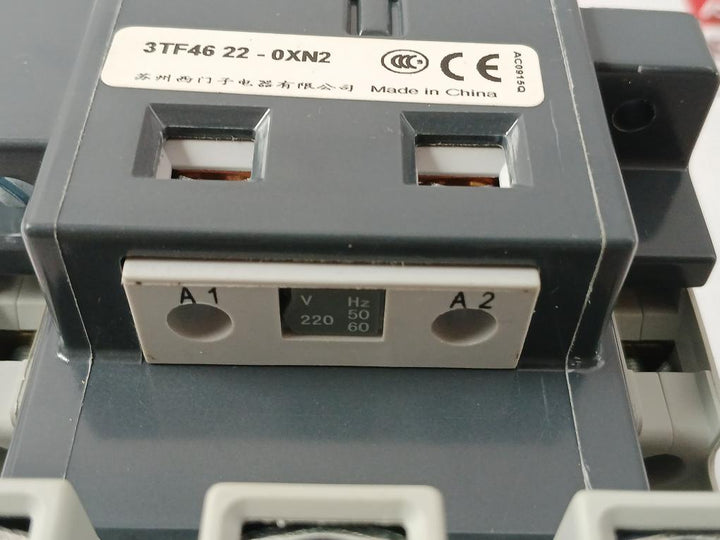 3-pole Contactor Ac 220V 50/60Hz Siemens 3Tf46 22-0Xn2