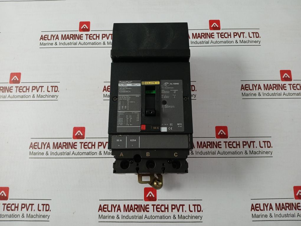 3-pole Molded-case Circuit Breaker Hj-060 Square D 750V 50/60Hz