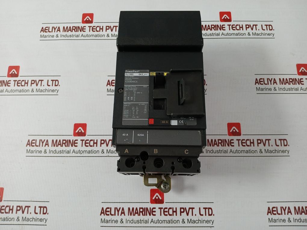 3-pole Molded-case Circuit Breaker Hj-060 Square D 750V 50/60Hz