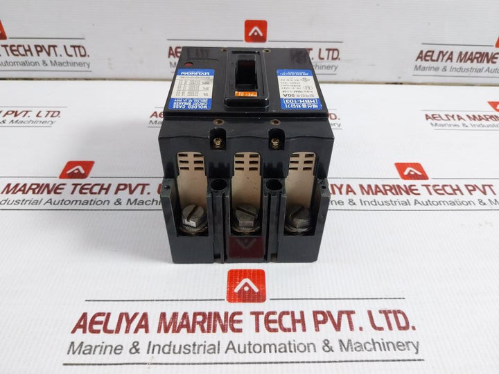 3-pole Molded Case Circuit Breaker 660V 50A Hyundai Hbh-103