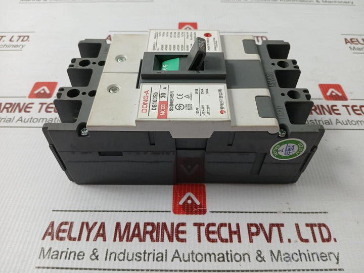 3-pole Molded Case Circuit Breaker Devico Db103Sb Dong-a Electric 30A 690V