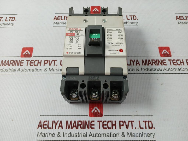 3-pole Molded Case Circuit Breaker Devico Db103Sb Dong-a Electric 30A 690V