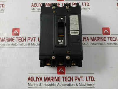 3-pole Molded Case Switch Hsd-100S 100A Hyundai Ac600V Dc250V 100A