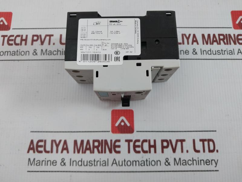 3-pole Motor Protection Circuit Breaker 3Rv1011-1Ba10 Siemens