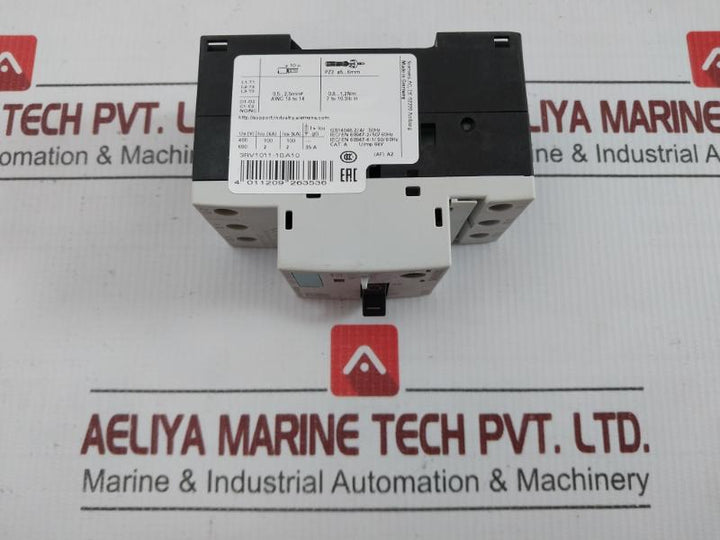 3-pole Motor Protection Circuit Breaker 3Rv1011-1Ba10 Siemens