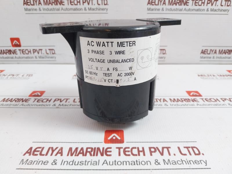 3-wire Unbalanced Wattmeter 115V 5A Qiaoguang Electric Instrument