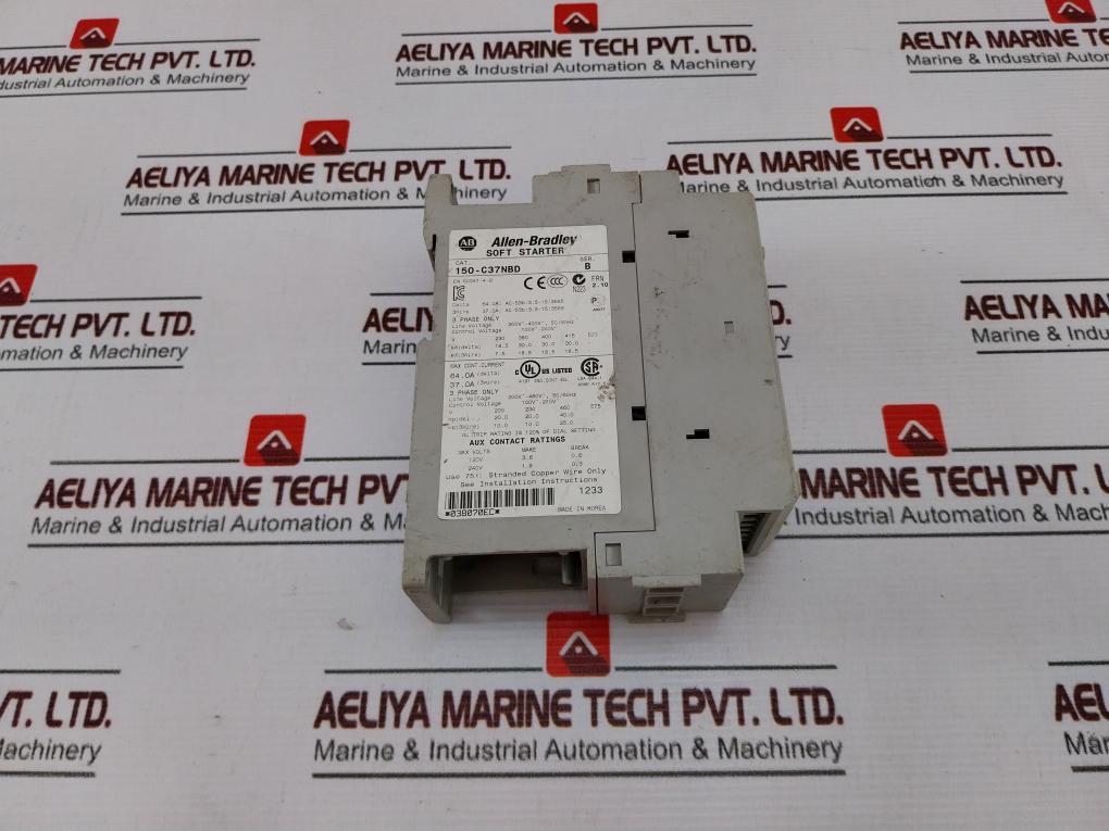 Allen-bradley 150-c37Nbd Soft Starter Smc-3 Ser B 50/60Hz