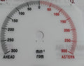 300-0-300 Min-1 Nabco Dial Face For Propulsion And Control System