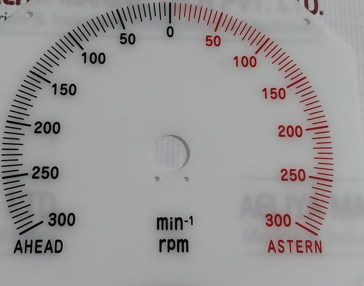300-0-300 Min-1 Nabco Dial Face For Propulsion And Control System