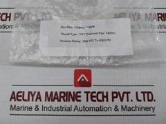 3000 Psi To 6000Psi National Pipe Tapers Hex Male Adapter
