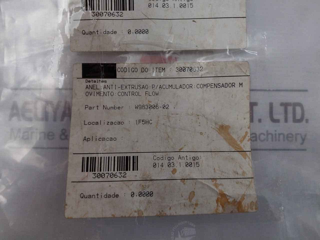 30070632 Seal Stop Ring W983006-02