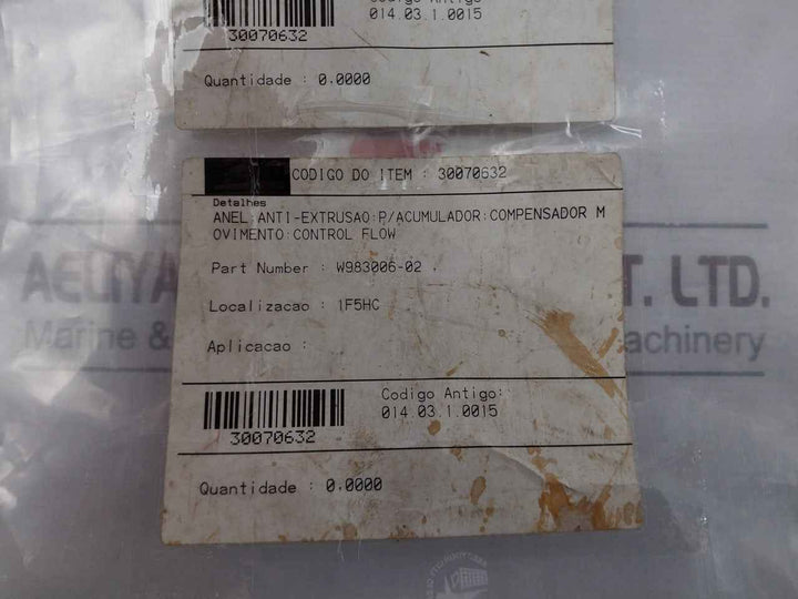 30070632 Seal Stop Ring W983006-02