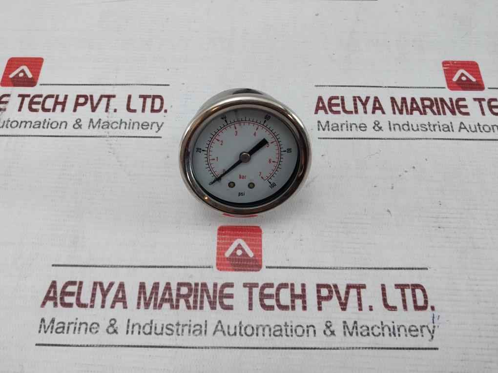 30296425 Dial Pressure Gauge 0-100 Psi 0 To 6 Bar