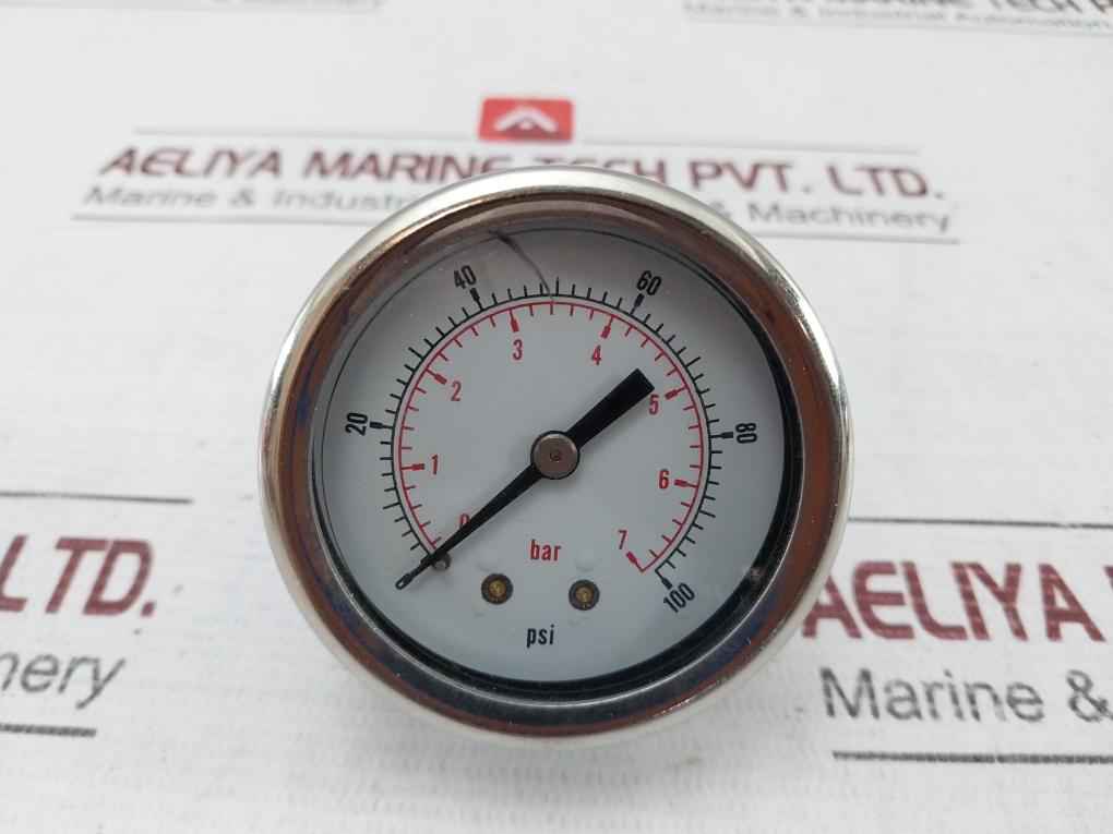 30296425 Dial Pressure Gauge 0-100 Psi 0 To 6 Bar