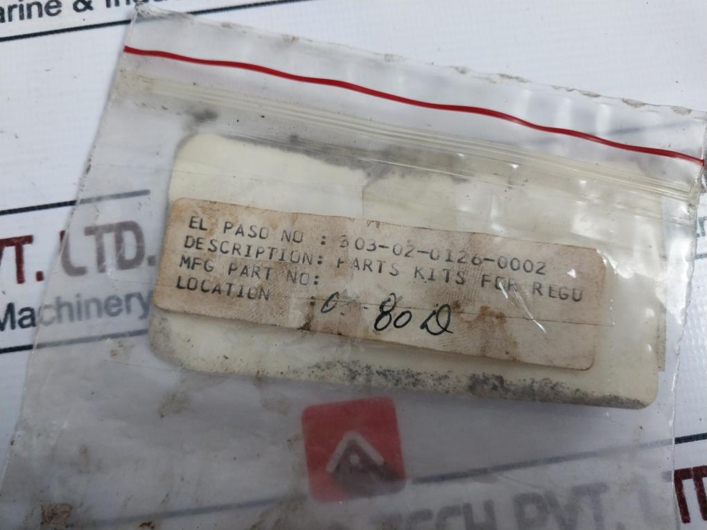 303-02-0126-0002 Part Kit For Regulator - O-ring/dic.as Ll-0145-0004