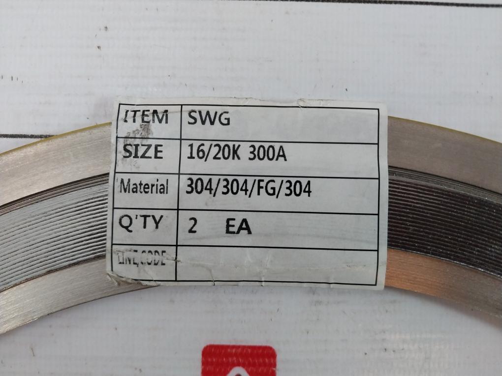 304/304/Fg/304 Swg Spiral Wound Gasket 16/20K 300A