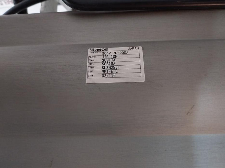 Tomoe Temperature & Pressure Valve W/ Pneumatic Positioner 304Y-7G0 Ip5100 0.4~0.7Mpa