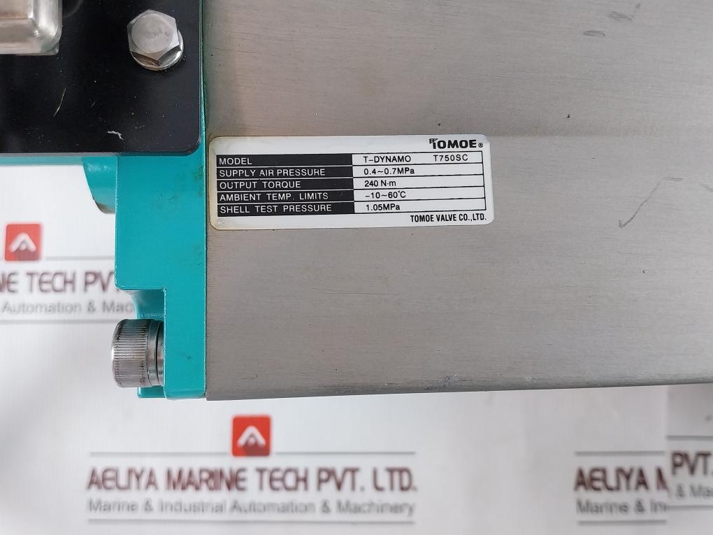 Tomoe Temperature & Pressure Valve W/ Pneumatic Positioner 304Y-7G0 Ip5100 0.4~0.7Mpa