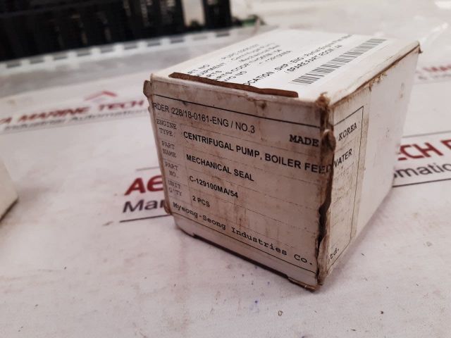 Myeong-seong C-129100Ma/54 Mechanical Seal With Box - Aeliya Marine Tech