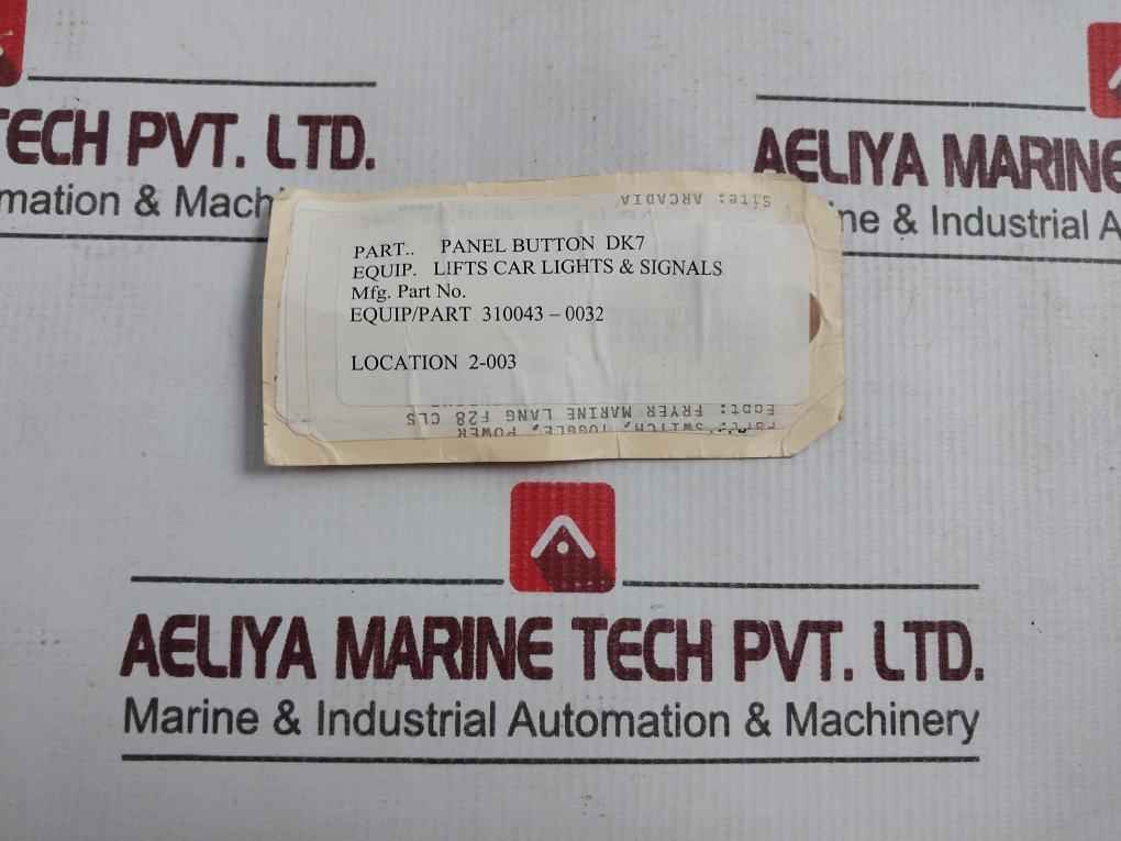 310043-0032 Panel Button Dk7