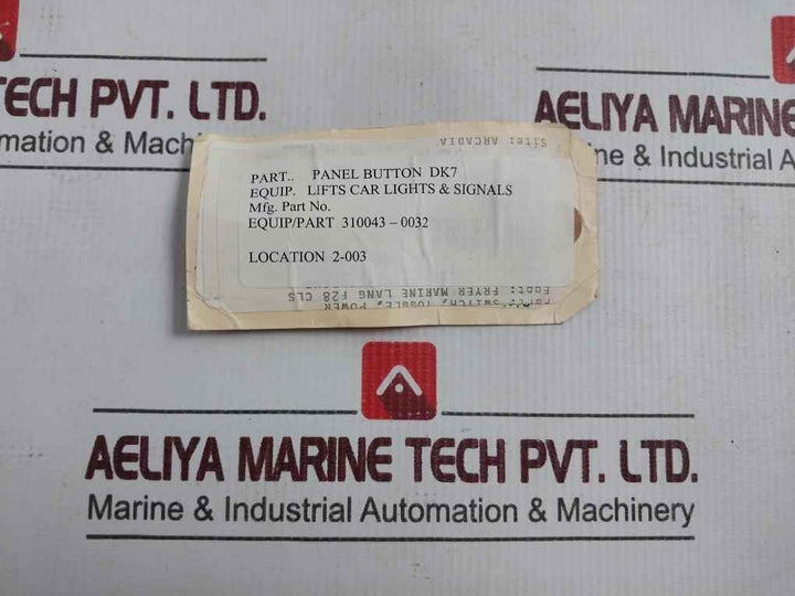 310043-0032 Panel Button Dk7