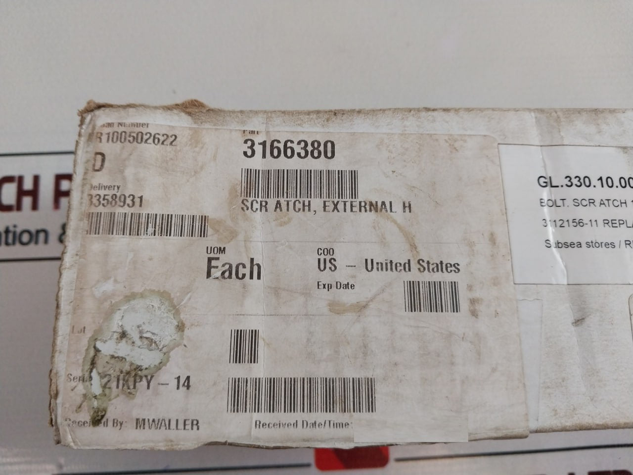 3166380 Bolt Scr Atch External Hex With Thick Flange Mp35N