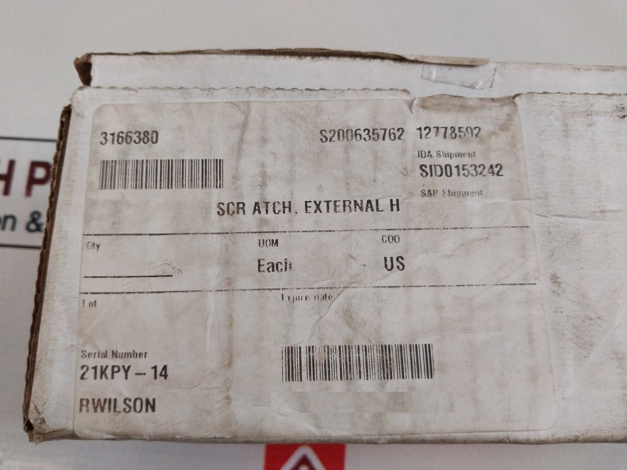 3166380 Bolt Scr Atch External Hex With Thick Flange Mp35N