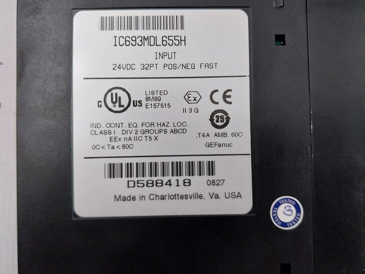 32-Point-Pos-Neg-Input-Module-24vdc-7-0-Ma-By-Ge-Fanuc-Ic693mdl655h-10