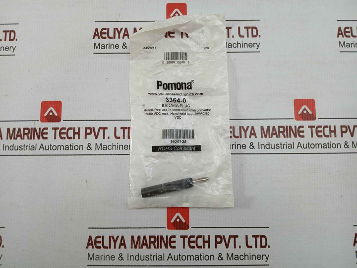 3364-0 Banana Plug Test Connector 30Vac/60Vdc Pomona