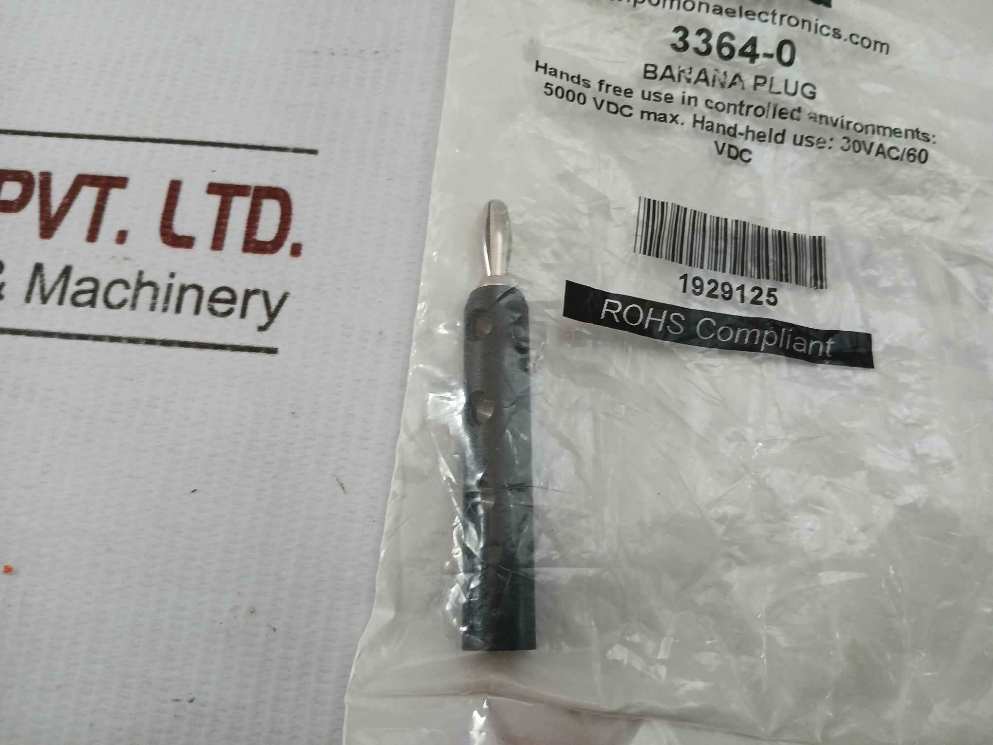 3364-0 Banana Plug Test Connector 30Vac/60Vdc Pomona