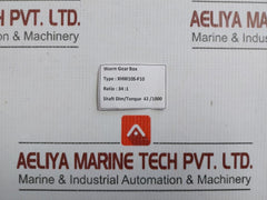 34:1 Worm Gear Box Xhw10S-f10