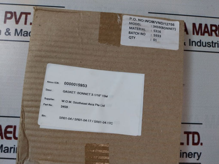 3459 Bonnet Seal Ring Gasket 3-1/16” 15M