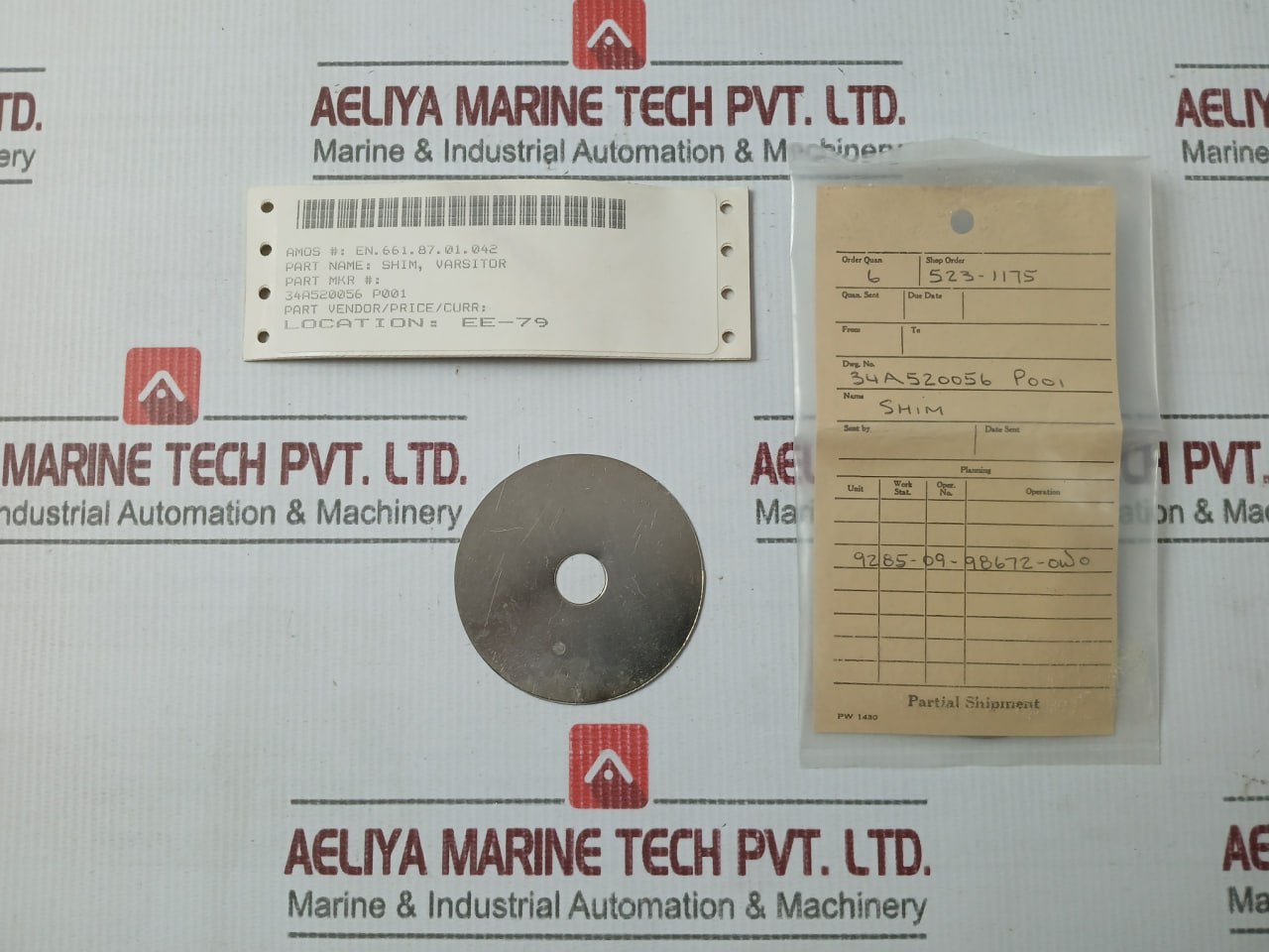 34A520056 P001 Shim Varsitor/Diaphragm Plate