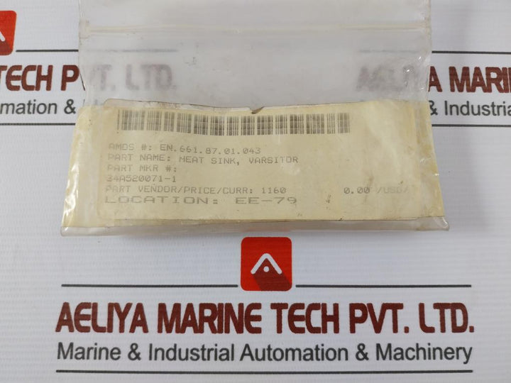 34A520071-1 Heat Sink Varsitor 523-6242