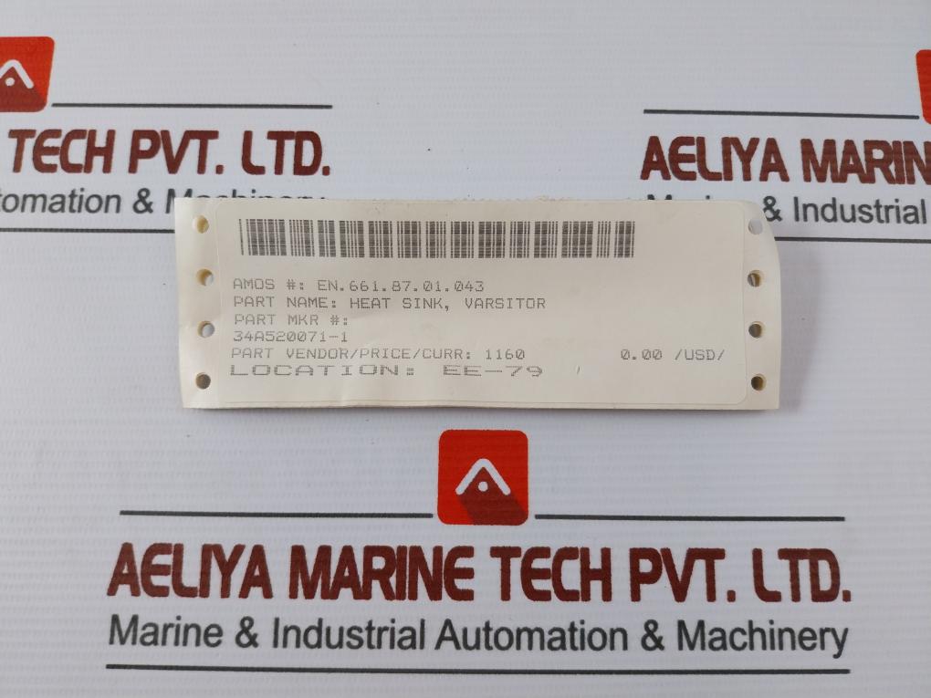 34A520071-1 Heat Sink Varsitor 523-6242