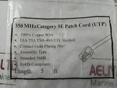 350-Mhz-Category-5E-Patch-Cord-Utp-Cm-24Awg-208075-5