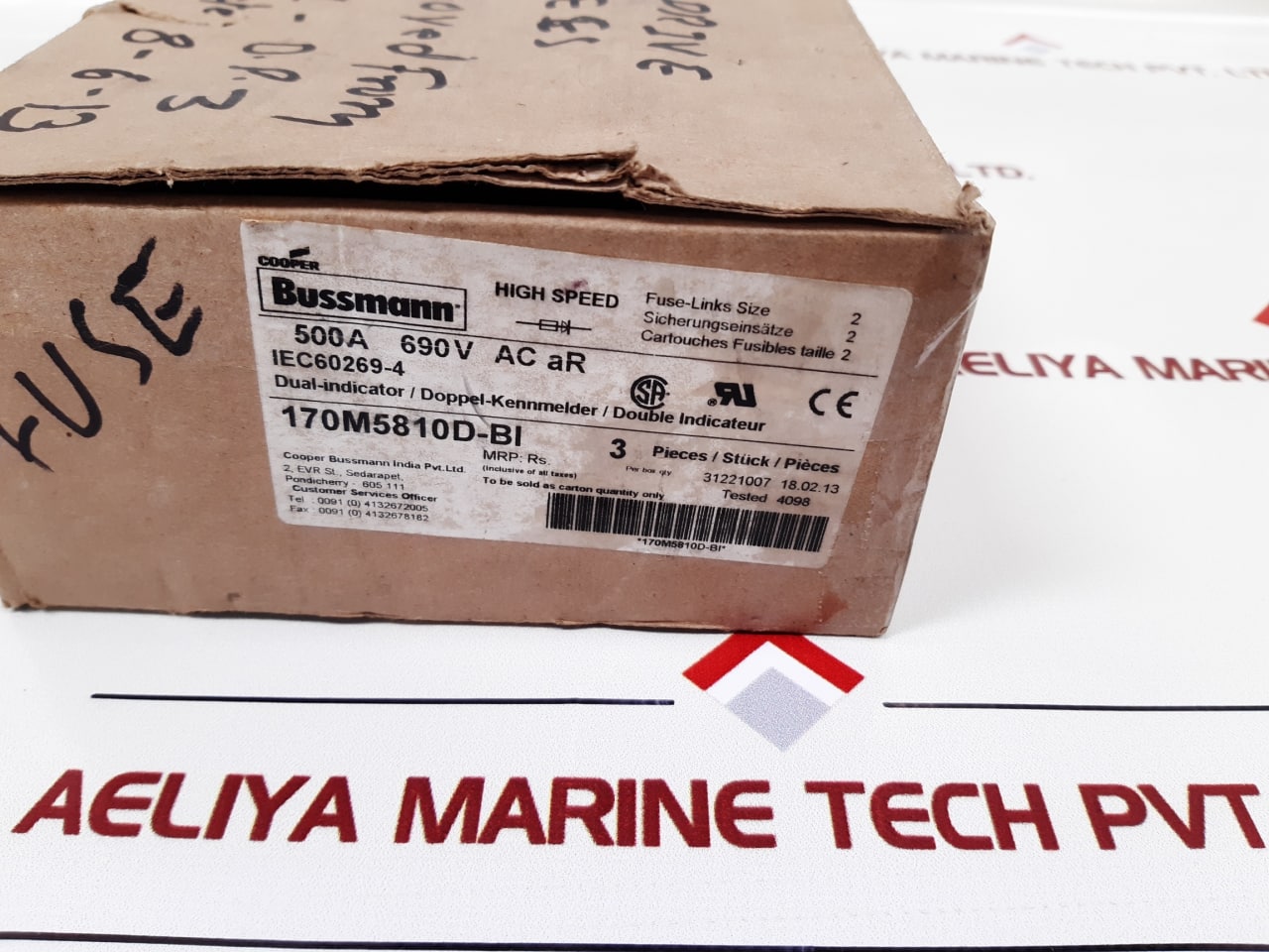 Cooper Bussmann 170M5810D Fuse - Aeliya Marine Tech