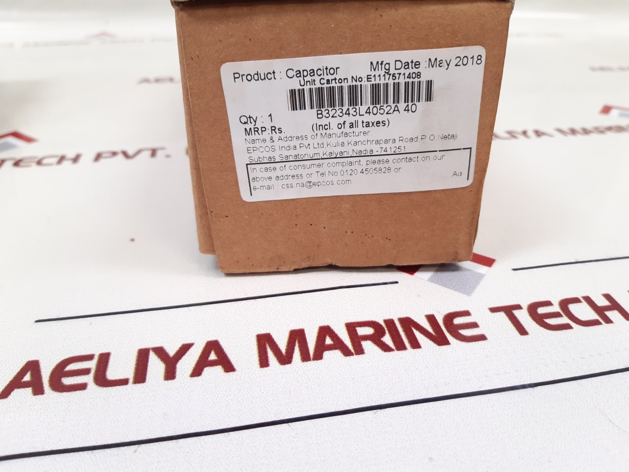 Epcos tdk b32343l4052a040 phicap normal duty capacitor - Aeliya Marine Tech